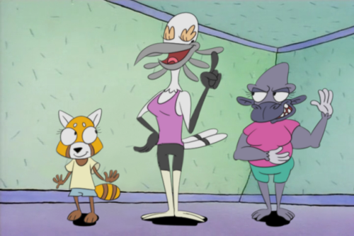 hungersformore:  rockosedits:  Aggretsuko in Rocko’s Modern Life style! I love Rocko. This is probably the push I need to go ahead and watch aggretsuko and other anime I have been putting aside.