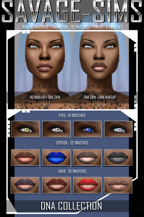 -DNA COLLECTION- ( Patreon Exclusive - 6 items)DNA Skin: A new and improved soft matte version of my