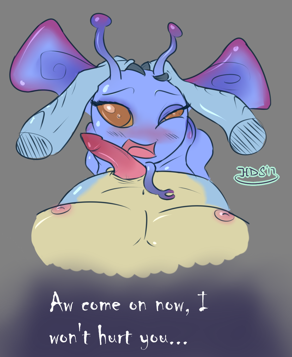 Anon requested I keep going with my Slark x Puck drawing, so here’s some more of