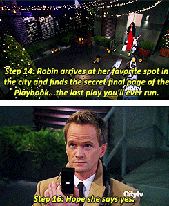 the-undead-marching-12thman:  nodaybuttodaytodefygravity:  vodkacran:  The Robin.   If you don’t think this was one of the most flawless moments in television I don’t know what you’re doing with your life  Barney stincon (not sure how to spell it)