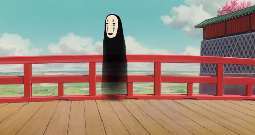 Random Scenes From "Spirited Away (Hayao Miyazaki, 2001)" That Has No-face (Koanashi) In It That I Liked,
