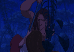 adventuresofaverage:  This is why Tarzan and Jane’s love story is my favorite. Look at the way he looks at her. Just look. And feel. You can feel it through the screen, through animation. The story is really told in this movie, I love it. I would like