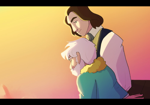 kimabutch:sketch-cat:They need each other[ID: coloured digital art of Zolf and Wilde from RQG. Zolf 