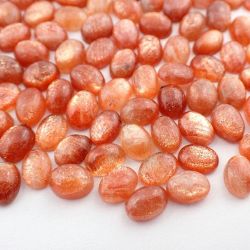 structureminerals:  Sunstone cabochons in a variety of sizes, prices range from ũ-Ū.50 each StructureMinerals.com