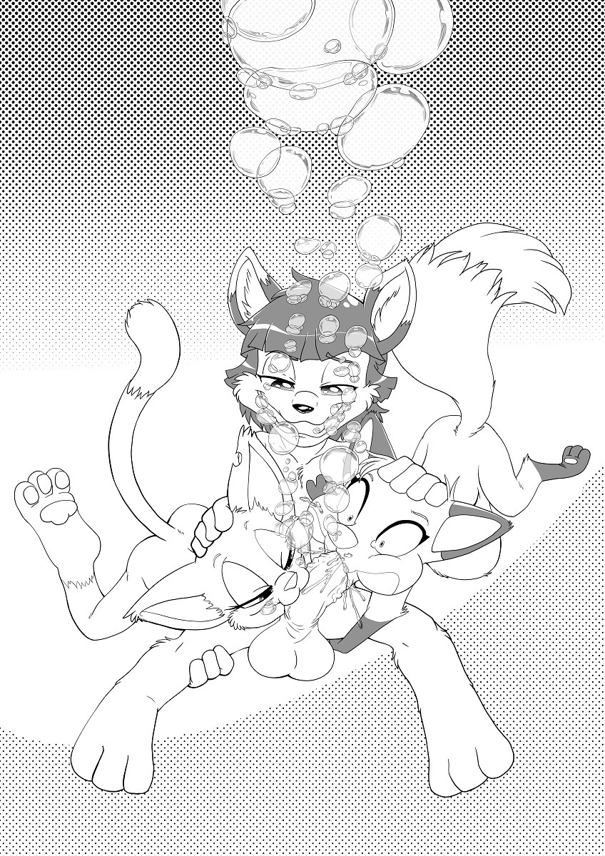 Commission For Kenji waters of his Kenji and Rita the Fox and Rita the Cat  Patreon 