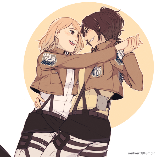 hanji is over party — shingeki no kyojin is my favorite yuri manga