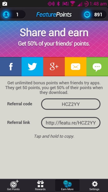 moon-cosmic-power:  If you download this app called feature points all you have to do is download apps + you will receive points. You can delete the app after a minute, once you’ve opened the app. You get points for every app you download. If you use