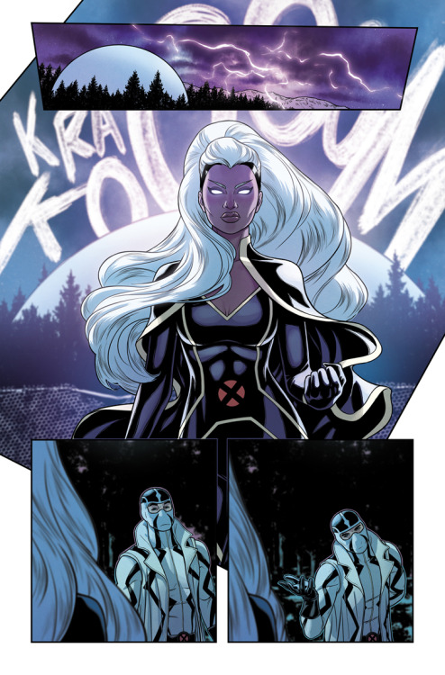 ⚡️KRAKOOOOM⚡️Preview page from GIANT-SIZE X-MEN: STORM — drawn by me, colored by Matt Wilson. Out Se