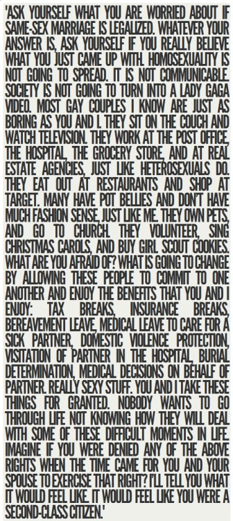 Imagine if the person you loved most in the world was alone in the hospital, and you and your children were barred from seeing them as they lay dying, alone. This is why we need equal marriage rights folks. It happens every day. This is not equality.