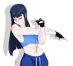 slbtumblng:  feathers-ruffled:  I’ve recently been thinking about my headcanon of Satsuki working out and being fit in her spare time.  Buff waifu &lt;33333  I share this.   me too &lt;3