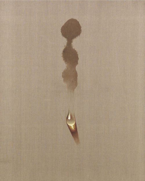 Kim Tschang-Yeul: Waterdrop (1979) Oil On Canvas