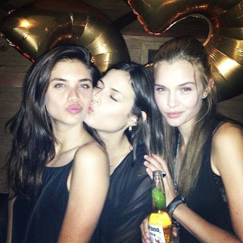 Josephine Skriver with Sara Sampaio & Sadie Newman via her Instagram. (July 21, 2013)