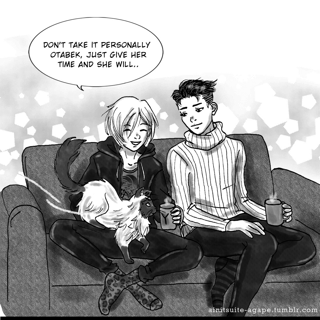ainitsuite-agape:ainitsuite-agape: Yuri Plisetsky week DAY 4 - Animals/Pets (19.03)