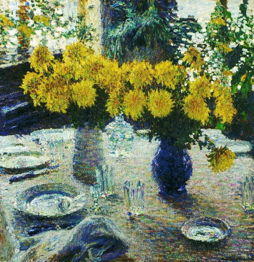 artist-igor-grabar: Chrysanthemums, 1905, Igor Grabar