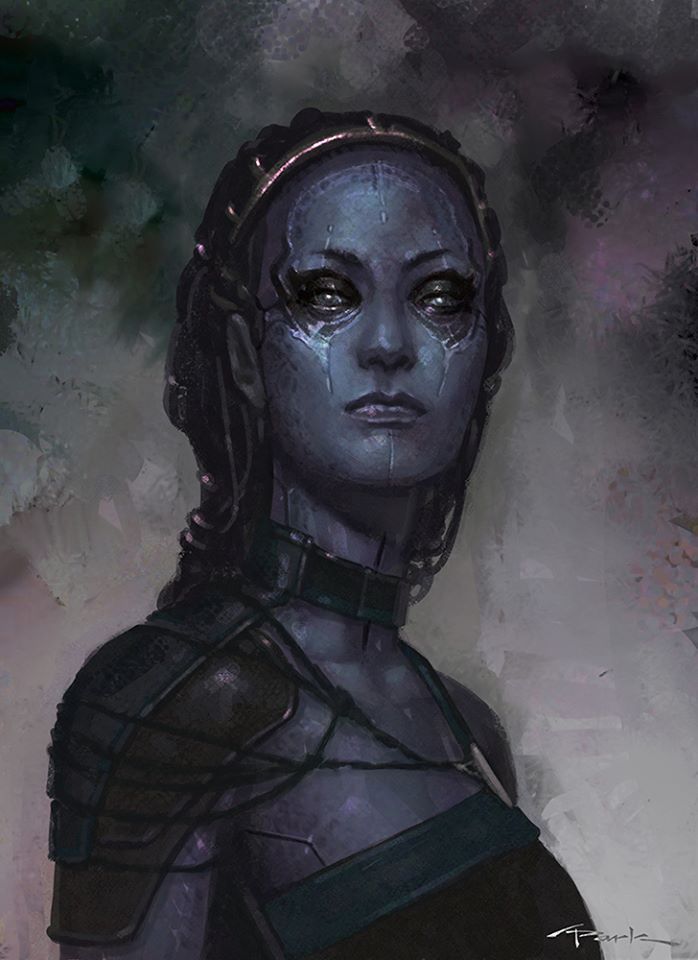 xombiedirge:  GotG: Concept Art - Nebula &amp; Gamora by Andy Park / Twitter