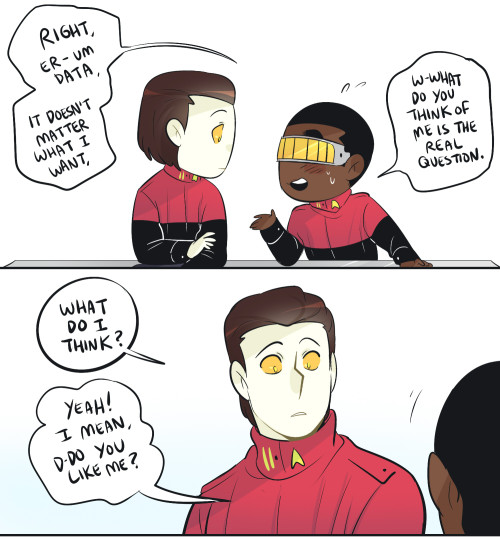 Geordi that’s android talk for yes