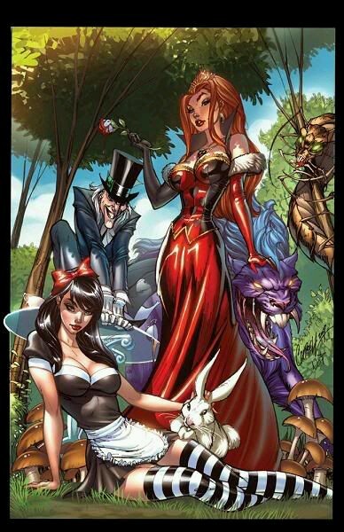 that-blonde-boss-bitch: 💙Alice in Wonderland Sexy asf💛 Fairytale Fantasies pt.4 (Scott Campbell)