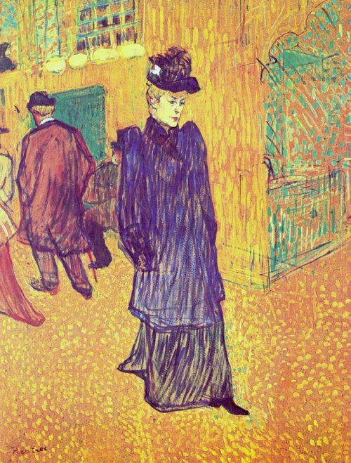 artist-lautrec:  Jane Avril leaving the Moulin porn pictures