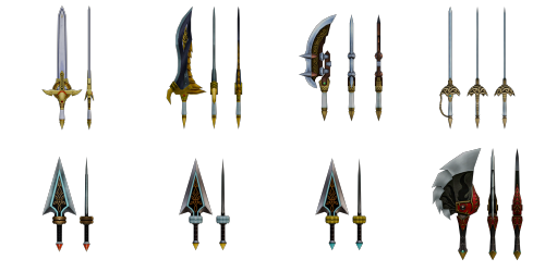References And Turnarounds Of All The Satbk Knights + Chroma + Weapons! (requested By @catiecat1320)