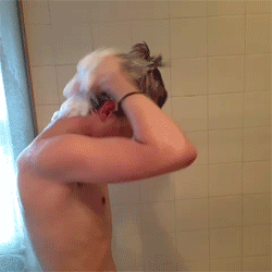 onlylolgifs:  How you feel when you wash shampoo out of your hair… 