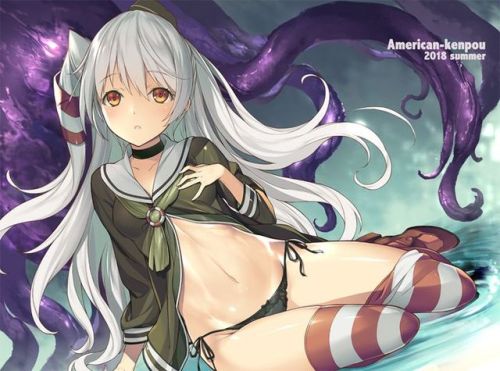 【二次・ZIP】太もも際立つニーソ美少女の2次画像 | 桃色虹画像 -二次元萌え画像エロ画像まとめ-