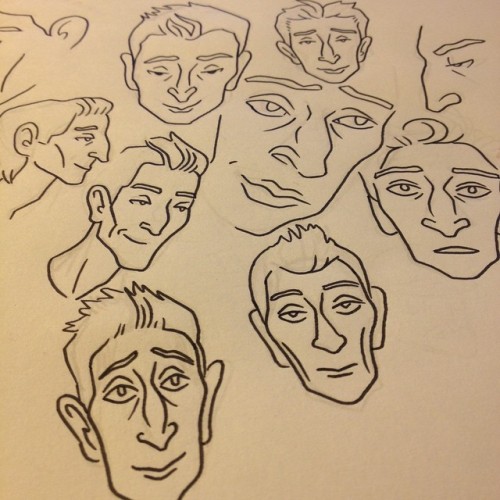 Ten attempts to draw #AdrienBrody.