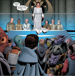glompcat:  Star Wars (2015-) #45 - Written by Kieron Gillen - Art by Salvador Larroca This panel is almost a Where’s Waldo game of characters that I love. So much so that I have given up on tagging them all. 