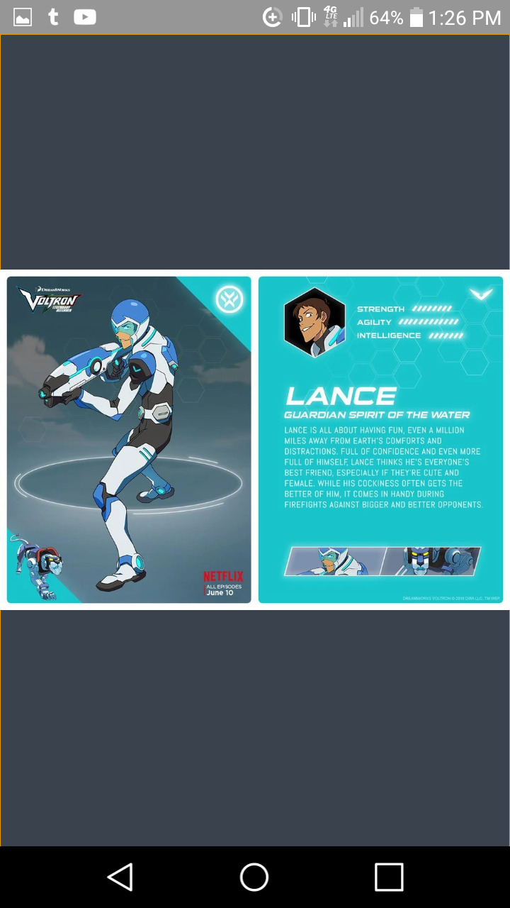 flirtyrobotics:  According to the Voltron handbook Pidge is stronger than Keith. And she is as strong as Lance.I