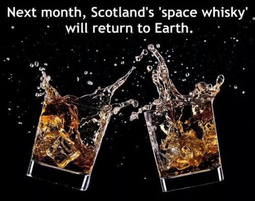 iceageiscoming:rrrick:astrodidact:Three years ago, researchers fired whisky to the International Spa