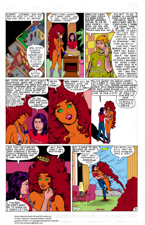 wonkeaux: Teen Titans 54 page 9 in colour!  next page:wonkeaux.tumblr.com/post/157546808665/