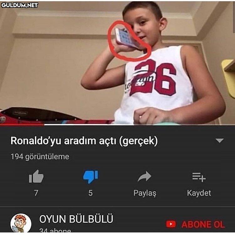 Ronaldo'yu aradım açtı (gerçek)