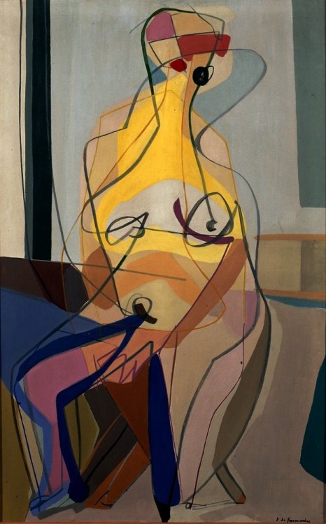 retroavangarda:Eugène Nestor de Kermadec (French, 1899 - 1976)Figure almost naked, 1946