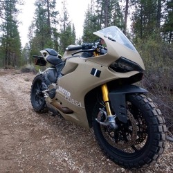 cyrodiil-burns:  hondacivicef9:  bikekings:  Ducati 1199 Panigale TerraCorsa Off Road SuperBike Go watch the video on my new website www.bikekings.net  New Mobile Web Page Live New Shirts and Hoodies Available Click the Link in my Bio  www.bikekings.net