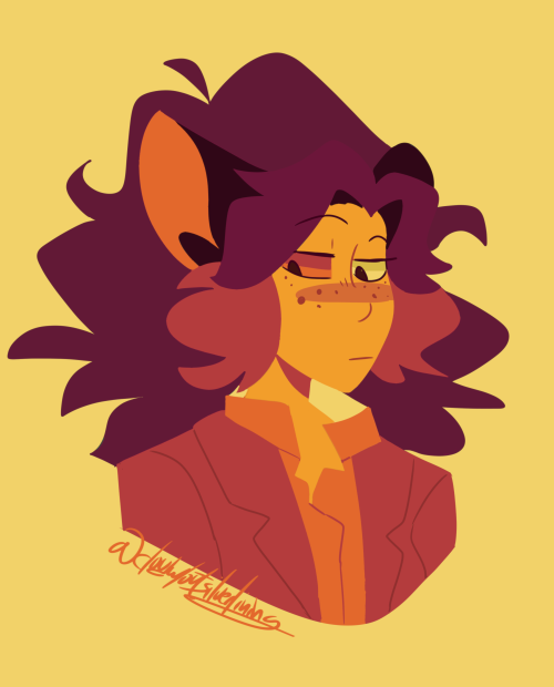 cloudwithoutsilverlining:I wanted to try using a color palette so here’s a quick Catra in the 