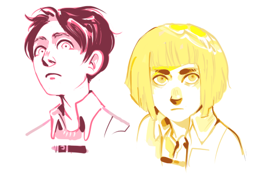 slow-and-sweaty:  percybitchshelley answered: anything with eren and armin together???