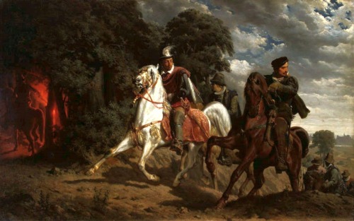 The Escape of Henry of Valois from Poland, 1860 by Artur Grottger (Polish, 1837–1867)