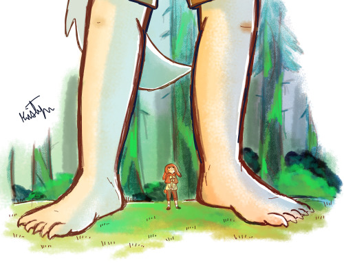 Felt like drawing Poppy standing by Chrome&rsquo;s feet. Feel like i could have done some things