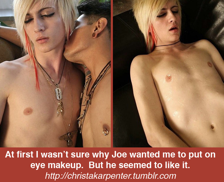 christakarpenter:  At first I wasn’t sure why Joe wanted me to put on eye makeup.