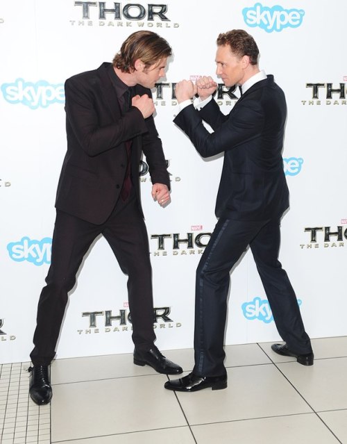 elly-hiddlesherloki:queenofthefrostgiants:Sometimes I cry because Tom Hiddleston and Chris Hemsworth