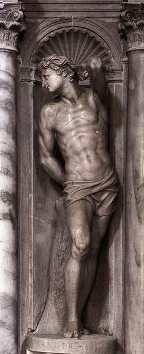 elegantiaearbiter:  Saint Sebastian, by Alessandro Vittoria, Chiesa di San Francesco