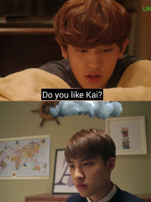 Pabo Chanyeol, Such a pabo! Kyungsoo likes you!