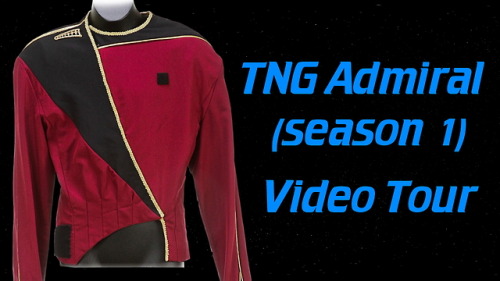 TNG season 1 admiral jacket video tour