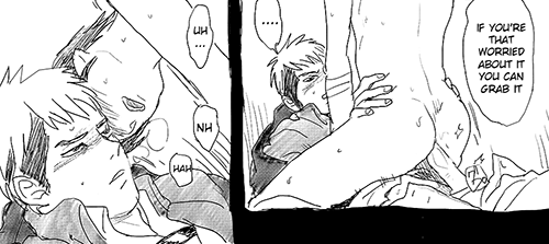 Edi's reading yaoi