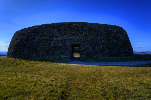 Stone ring fort at the Grianán of Aileach, on the summit of Greenan Mountain, County Donegal, Irelan