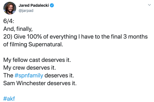 positivexcellence:Jared Padalecki’s New Year resolutions for 2020(x)