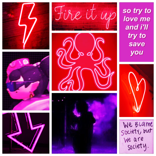 Aesthetic board for brainwashed Callie from Splatoon 2!