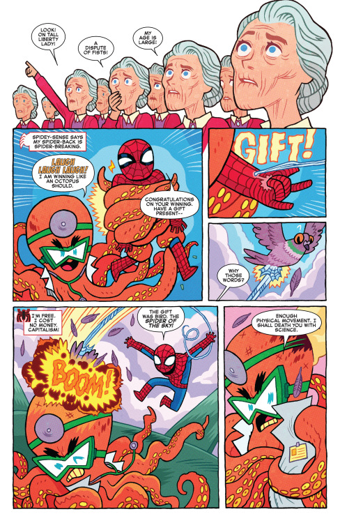  If an AI bot wrote Spider-Man book. [from the Amazing Spider-Man Vol. 5 #25 (July 10, 2019) by Keat