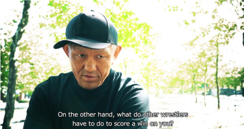 Minoru Suzuki being asked about the upcoming G1 Climax Tournament