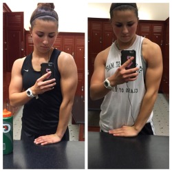 imtomatocheeks:  Slow gains are still gains 😛 pic on the left was almost a month ago