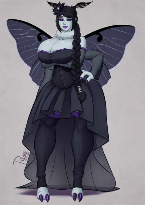 Tig Bitty Goth Moth commission.Twitter | Picarto |